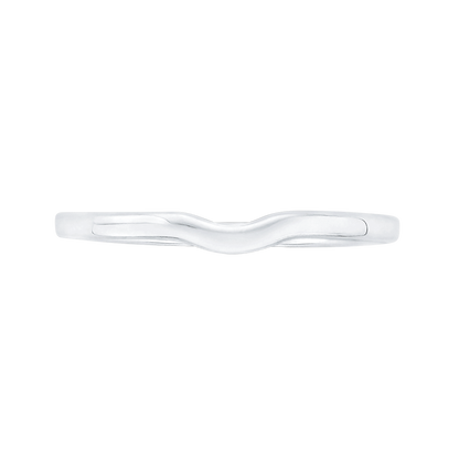 Plain Wedding Band in 14K White Gold