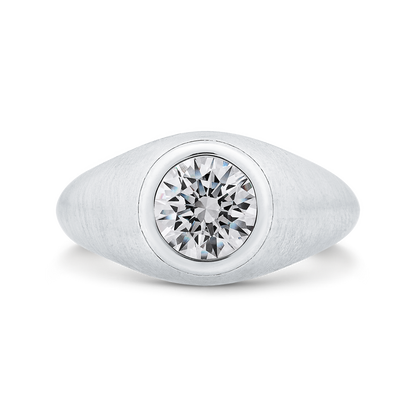 14K White Gold Men's Band