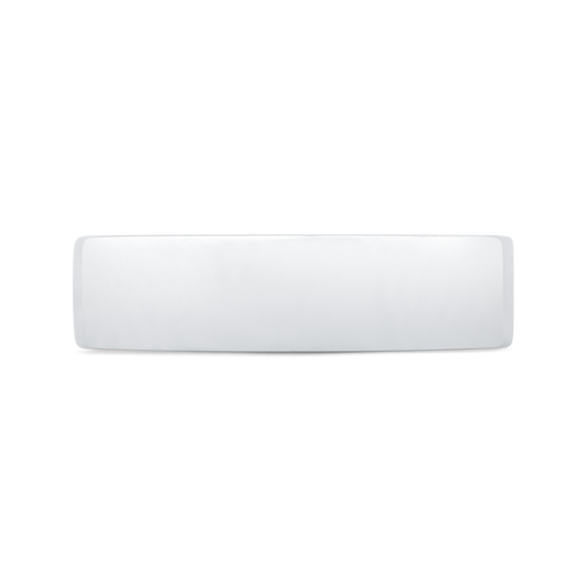 14K White Gold Men's Band