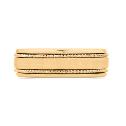14K Yellow Gold Men's Band