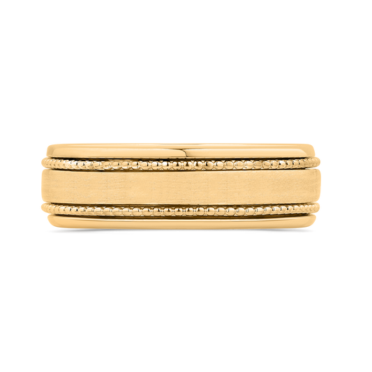 14K Yellow Gold Men's Band