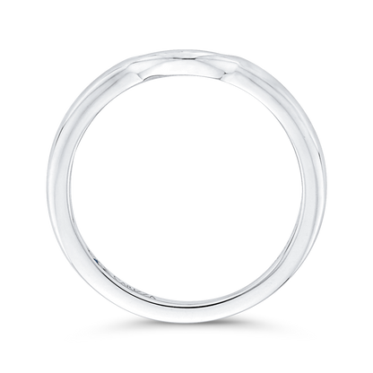 Plain Wedding Band in 14K White Gold