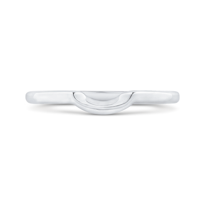 Plain Wedding Band in 14K White Gold