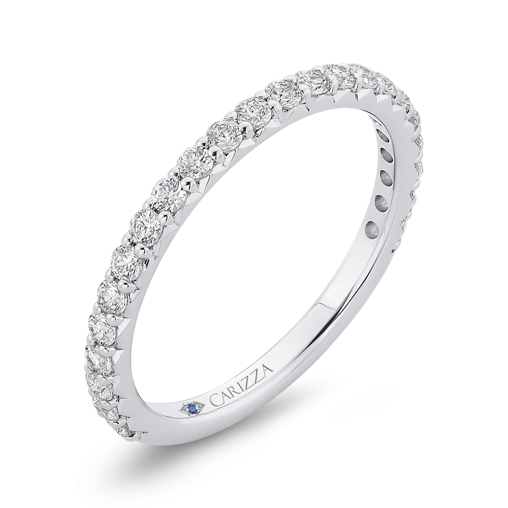 Diamond Wedding Band in 14K White Gold