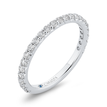 Diamond Wedding Band in 14K White Gold