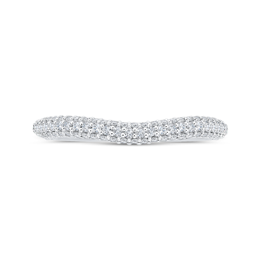 Diamond Wedding Band in 14K White Gold