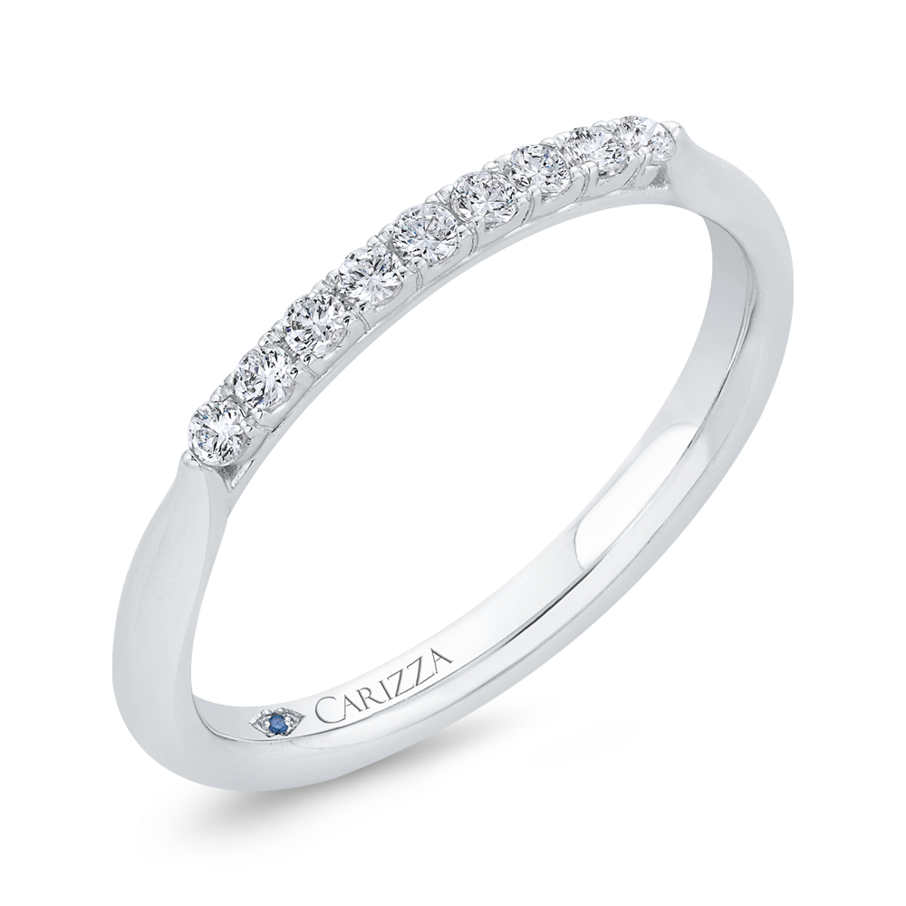 Diamond Wedding Band in 14K White Gold