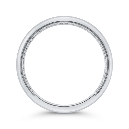 Plain Wedding Band in 14K White Gold