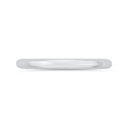 Plain Wedding Band in 14K White Gold