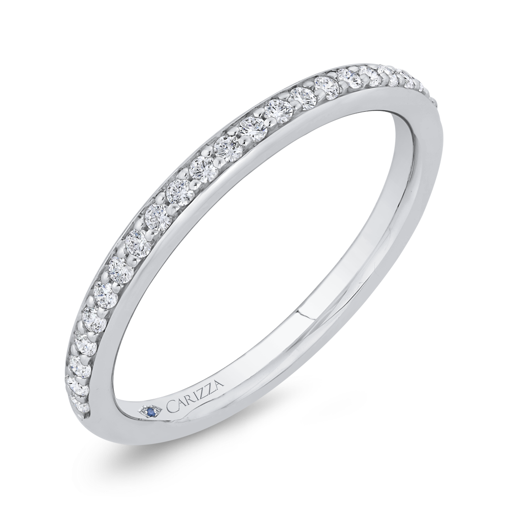 Diamond Wedding Band in 14K White Gold