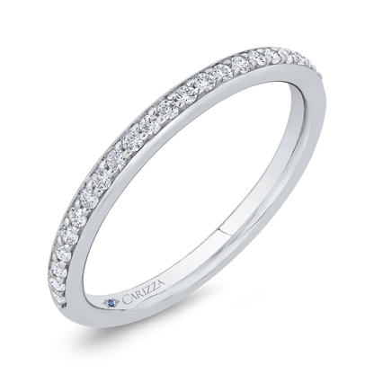 Diamond Wedding Band in 14K White Gold