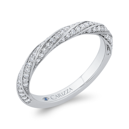 Diamond Wedding Band in 14K White Gold