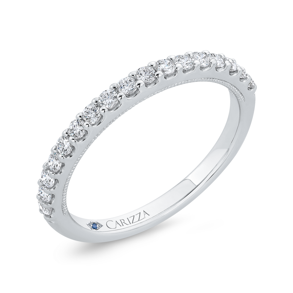 Diamond Wedding Band in 14K White Gold