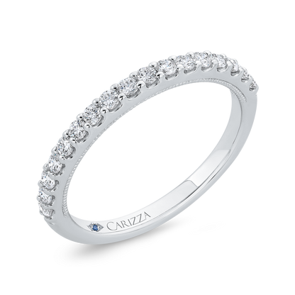 Diamond Wedding Band in 14K White Gold