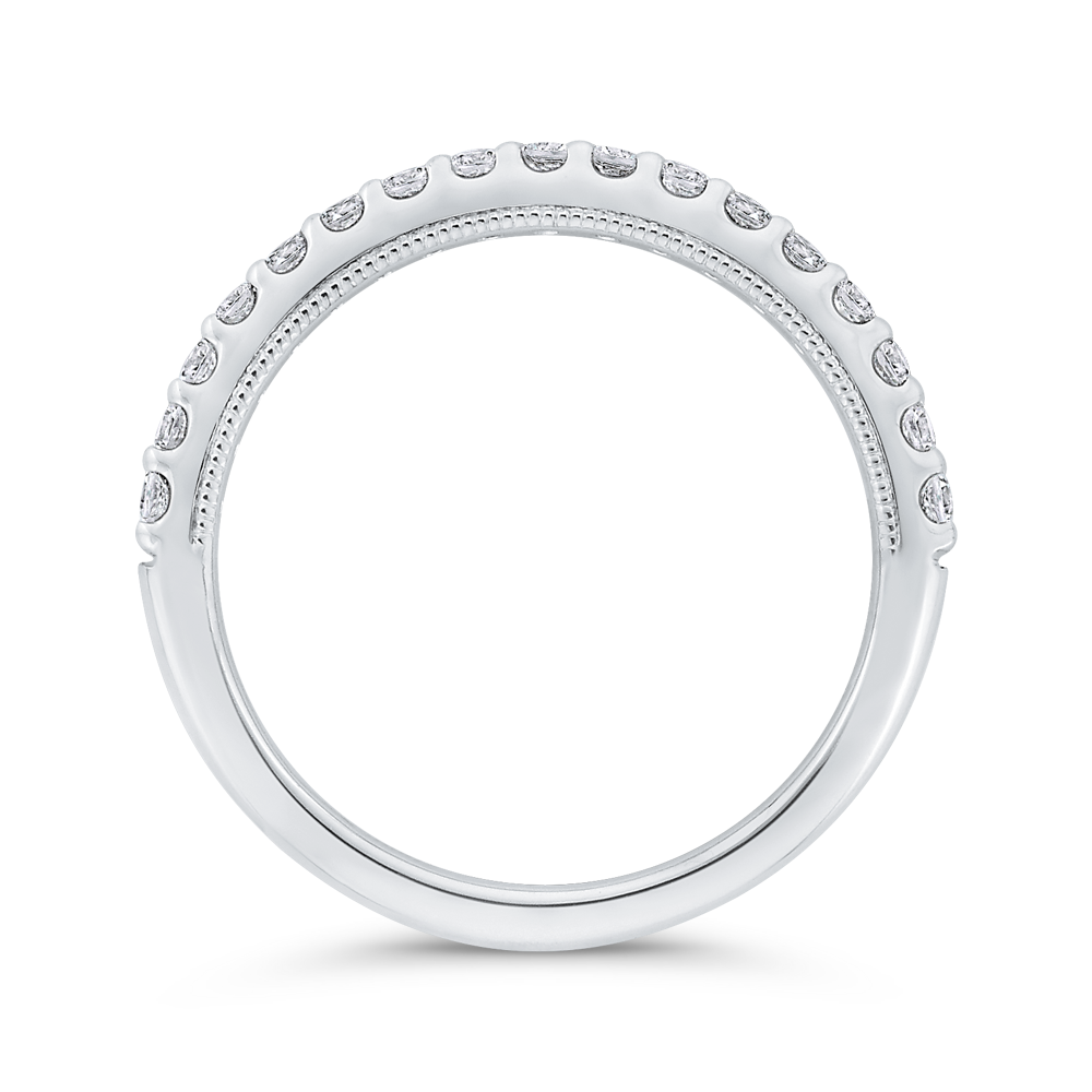 Diamond Wedding Band in 14K White Gold