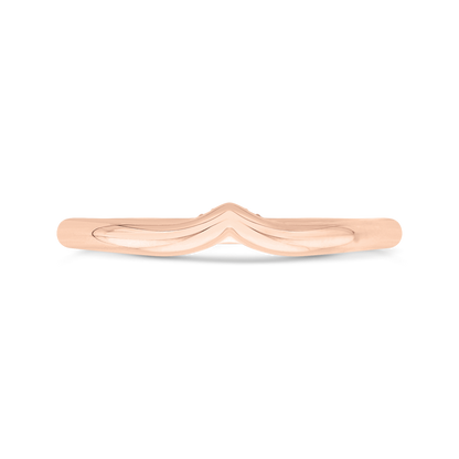 Diamond Wedding Band in 14K Rose Gold