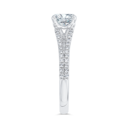 Diamond Engagement Ring in 14K White Gold (Semi-Mount)