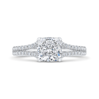 Diamond Engagement Ring in 14K White Gold (Semi-Mount)