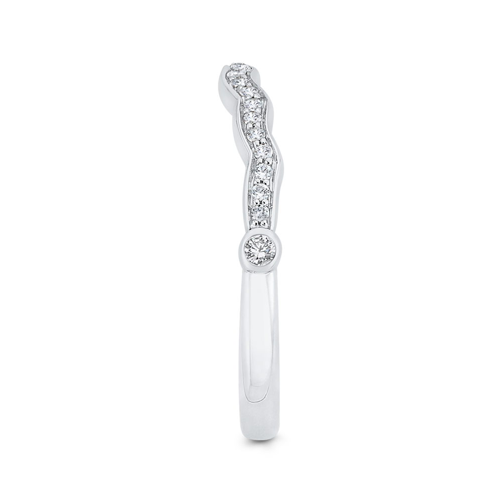 Diamond Wedding Band in 14K White Gold