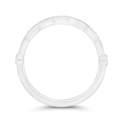 Diamond Wedding Band in 14K White Gold