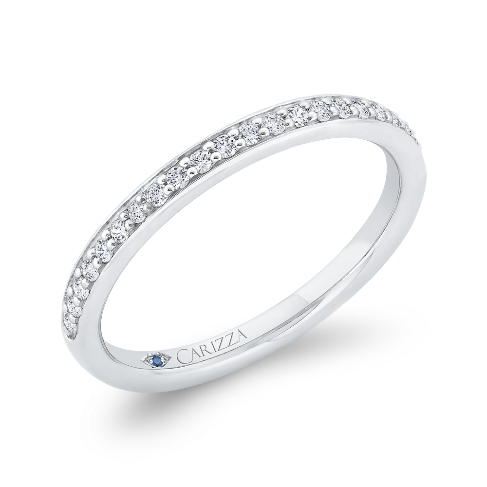 Diamond Wedding Band in 14K White Gold