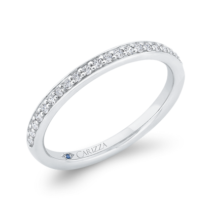 Diamond Wedding Band in 14K White Gold