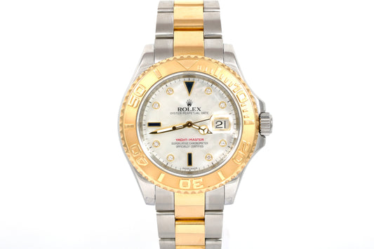 2013 Rolex Yachtmaster 40mm - 16623 (Factory MOP Serti Dial)