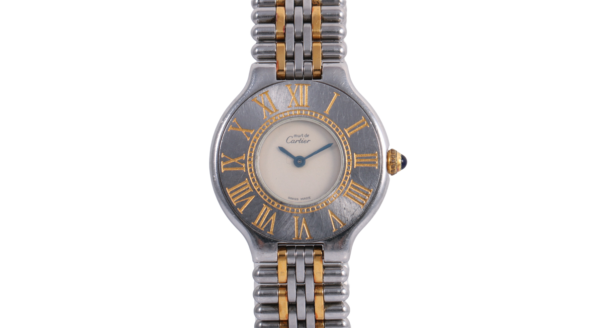 1990s Cartier Must 21 28mm - 1330 (White)