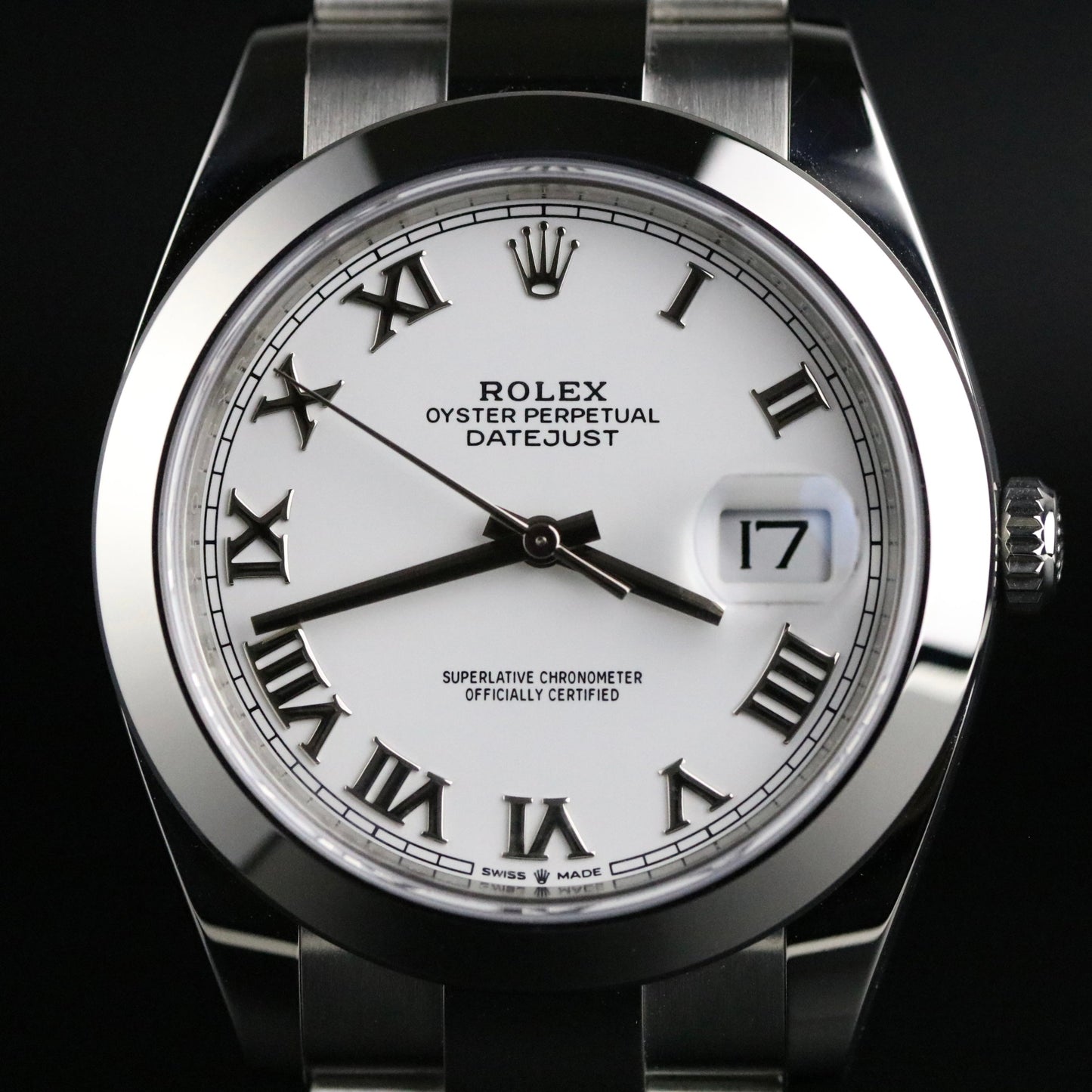 2021 Rolex 126300 Datejust 41mm White Roman with Box & Papers