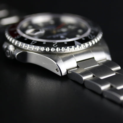 1990 Rolex 16710 GMT-MASTER II Coke Bezel Service Dial & Hands