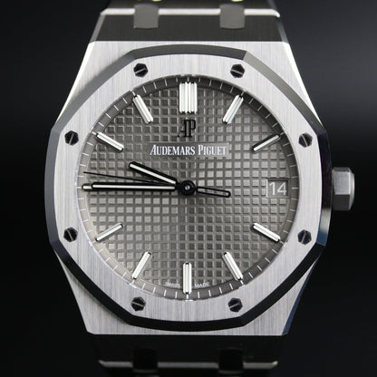 2021 Audemars Piguet 15500ST Royal Oak 41mm Grey Dial with Box & Papers