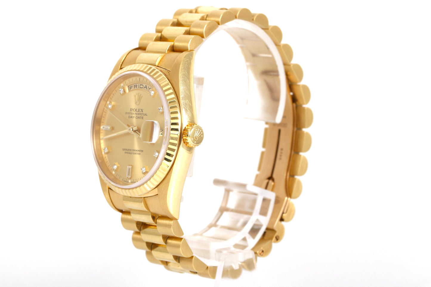 1990 Rolex Day-Date 36mm - 18238 (Factory Diamond Dial)