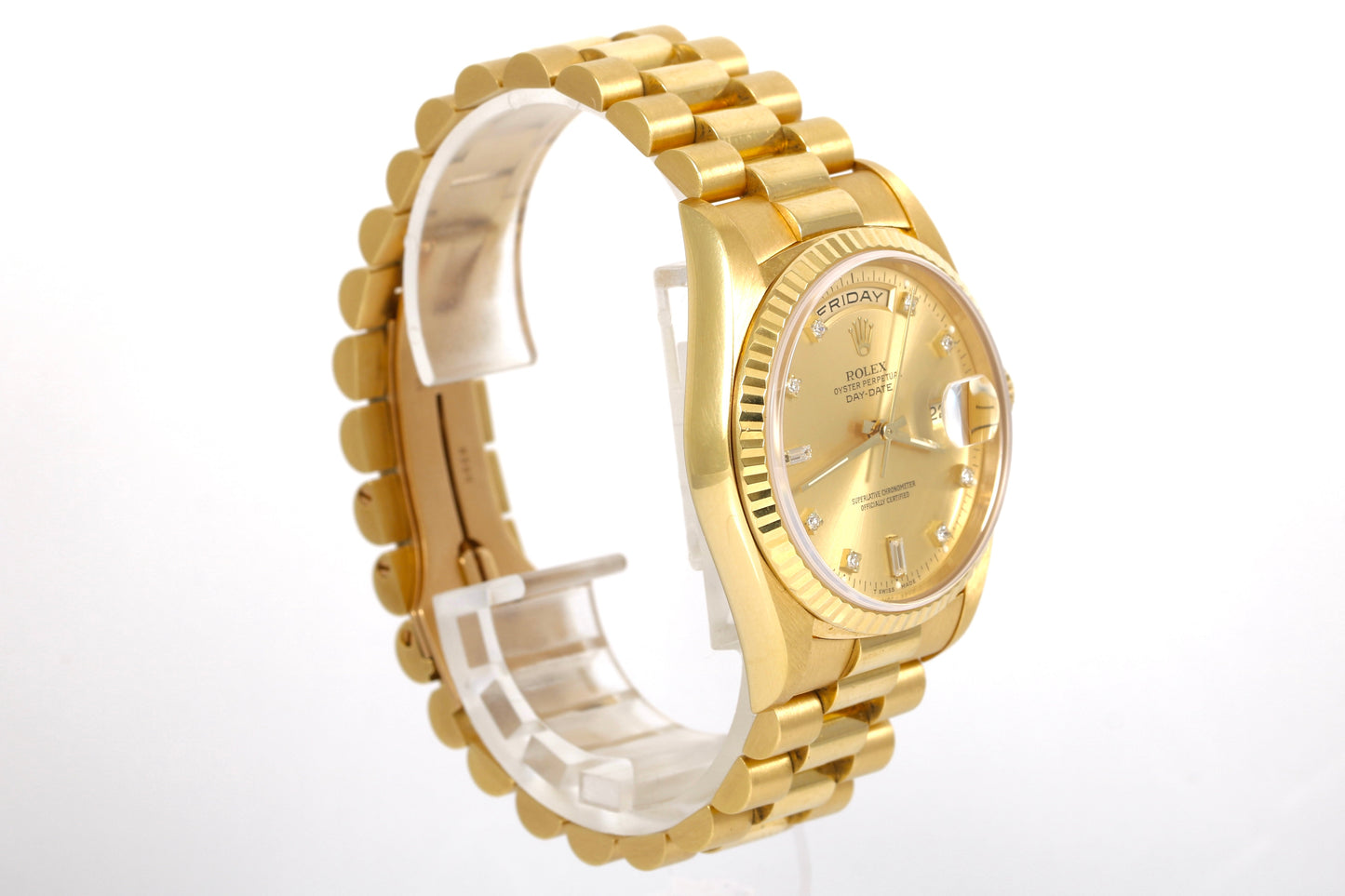 1990 Rolex Day-Date 36mm - 18238 (Factory Diamond Dial)