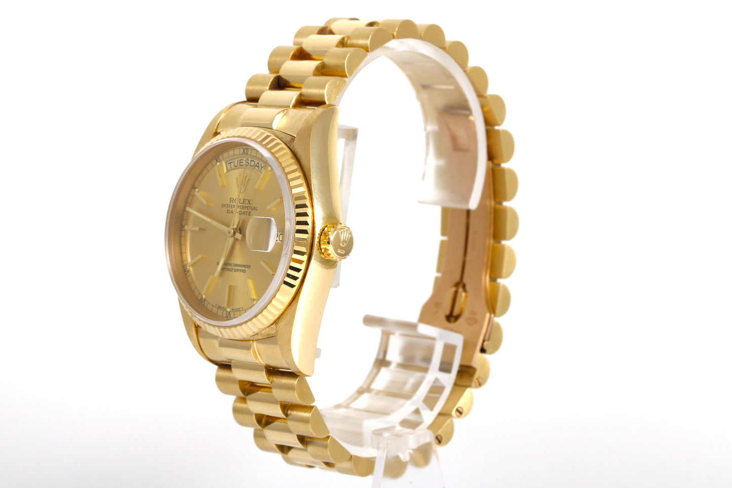 1985 Rolex Day-Date 36mm - 18038 (Champagne)