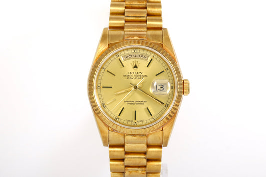 1990 Rolex Day-Date 36mm - 18238 (Champagne)