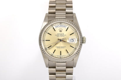 UNPOLISHED 1995 Rolex Day-Date 36mm - 18239 (Silver)