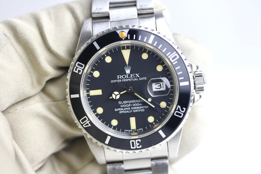 1983 ROLEX 16800 Submariner Matte Dial Patina