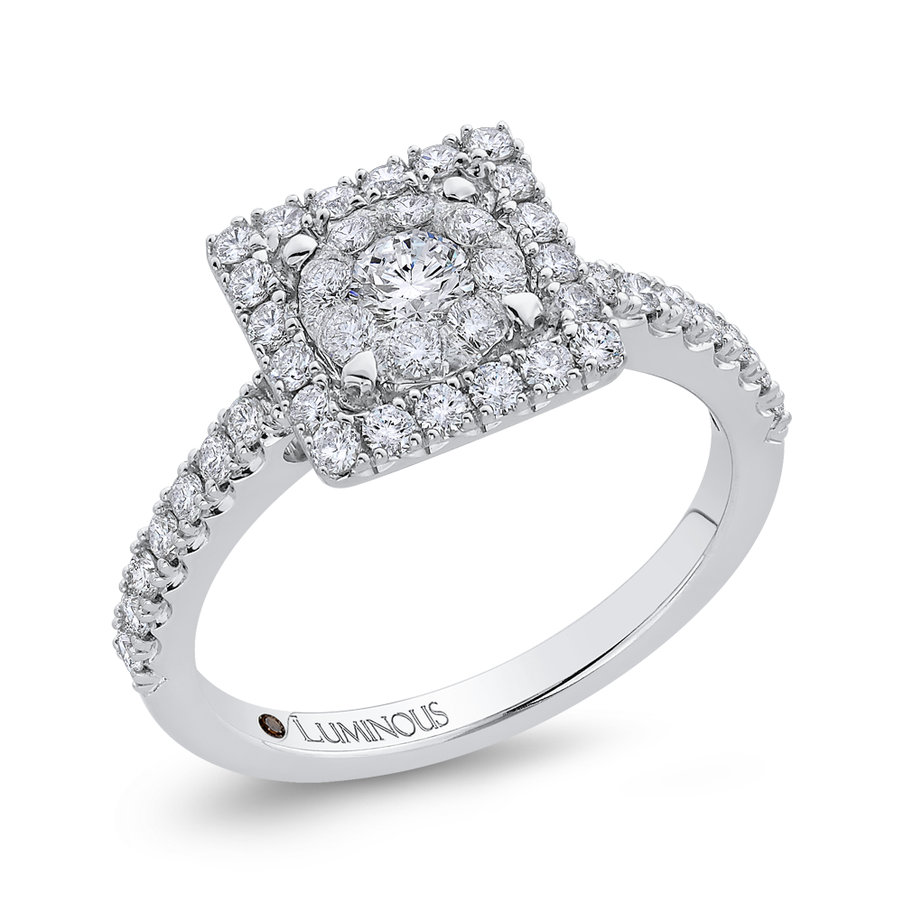 Diamond Engagement Ring in 14K White Gold