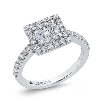 Diamond Engagement Ring in 14K White Gold