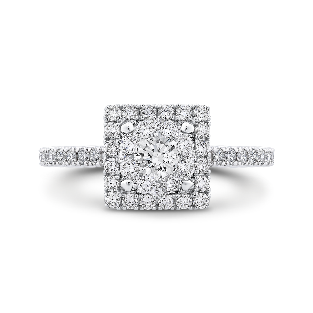 Diamond Engagement Ring in 14K White Gold