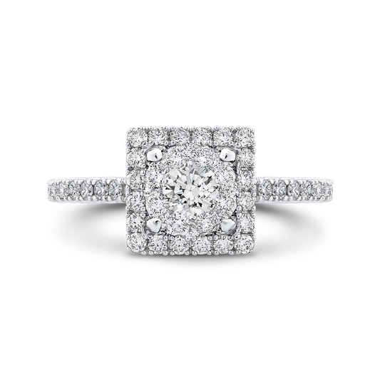 Diamond Engagement Ring in 14K White Gold