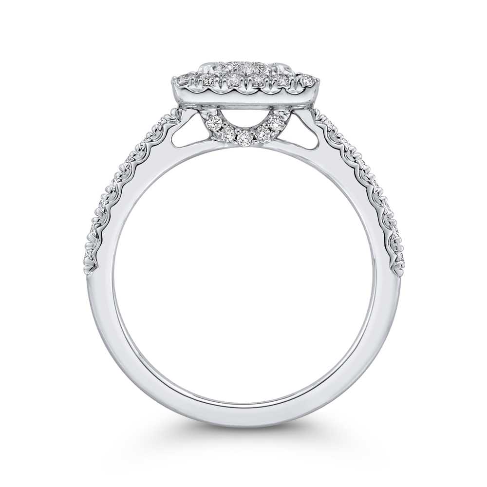 Diamond Engagement Ring in 14K White Gold