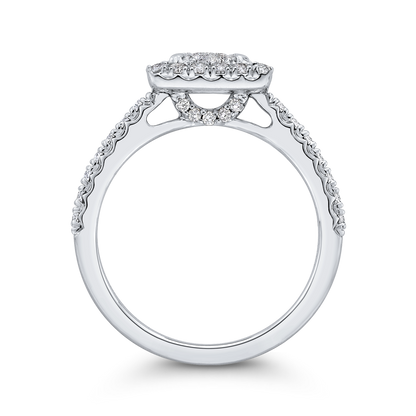 Diamond Engagement Ring in 14K White Gold