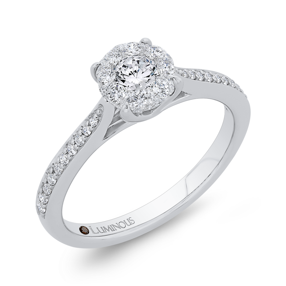 Diamond Engagement Ring in 14K White Gold