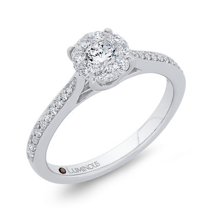 Diamond Engagement Ring in 14K White Gold