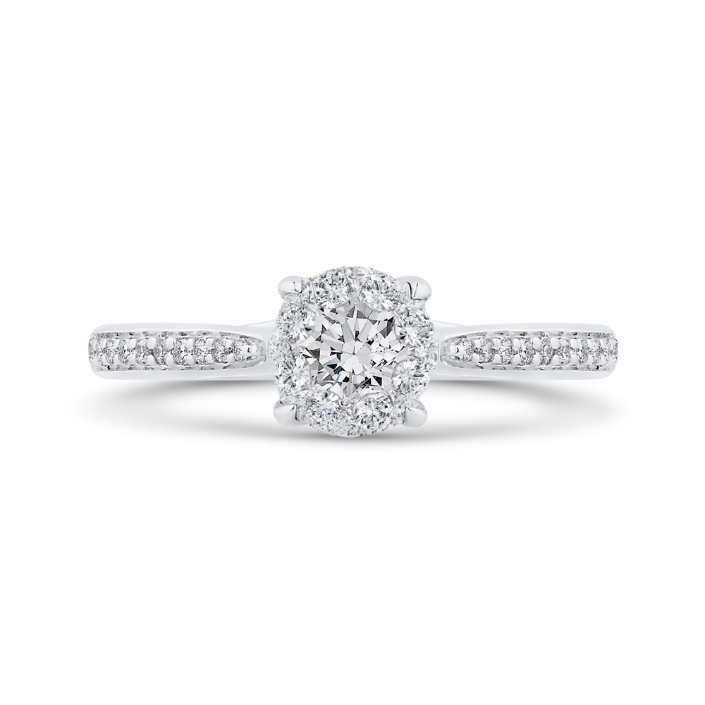 Diamond Engagement Ring in 14K White Gold