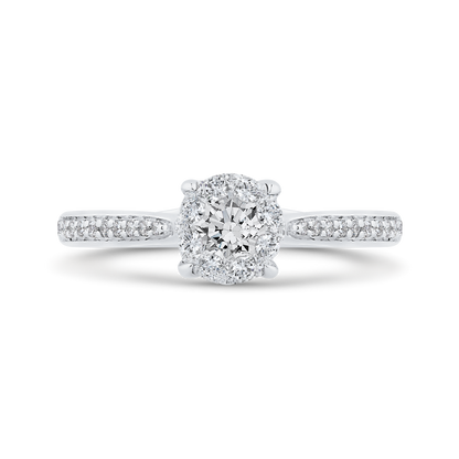 Diamond Engagement Ring in 14K White Gold