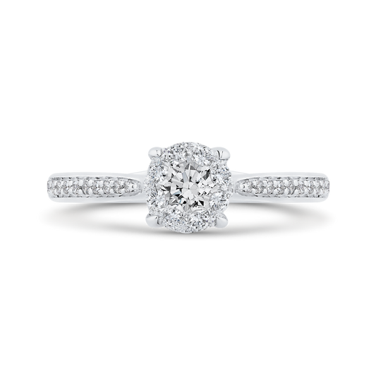 Diamond Engagement Ring in 14K White Gold