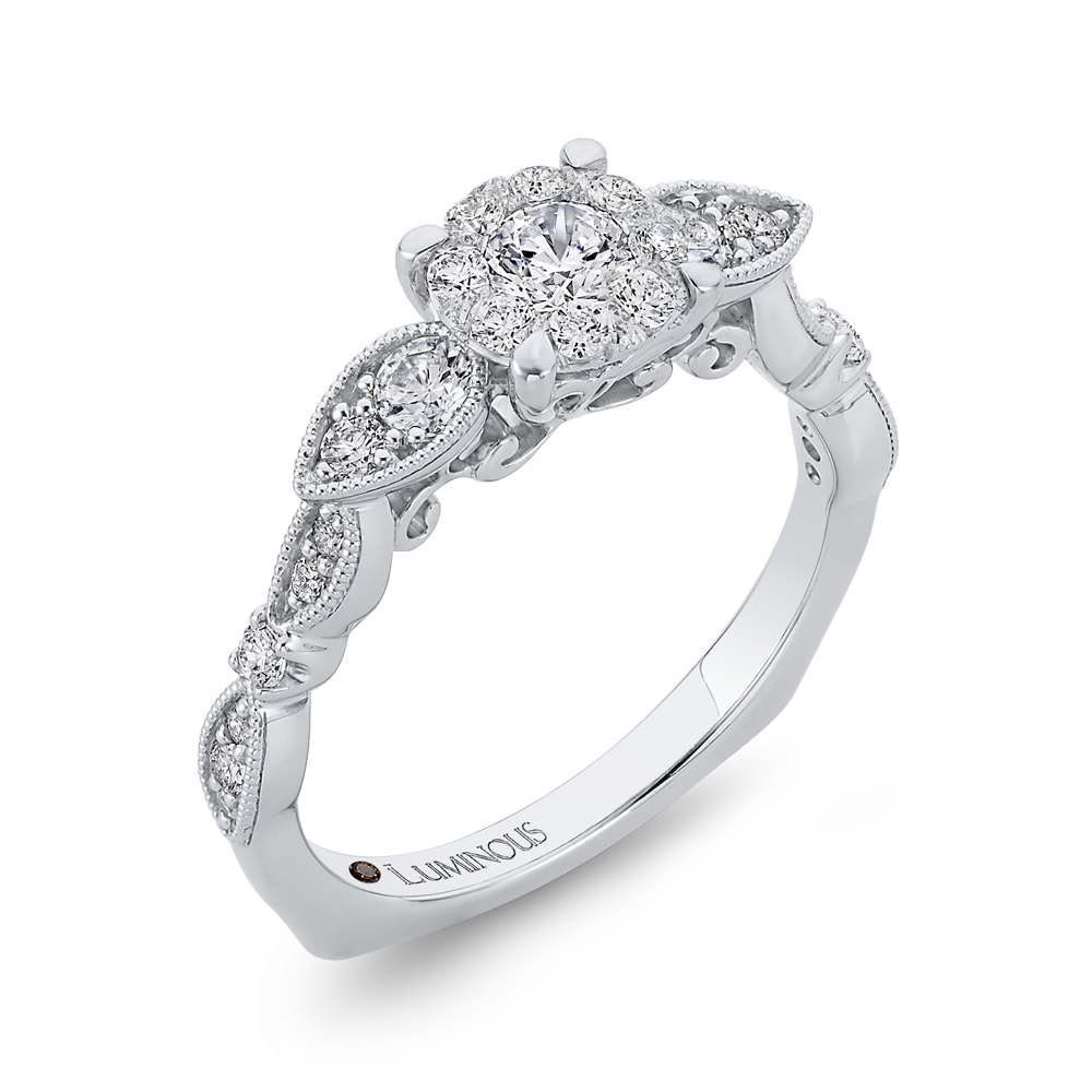 Diamond Engagement Ring in 14K White Gold