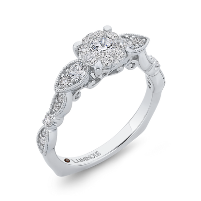 Diamond Engagement Ring in 14K White Gold